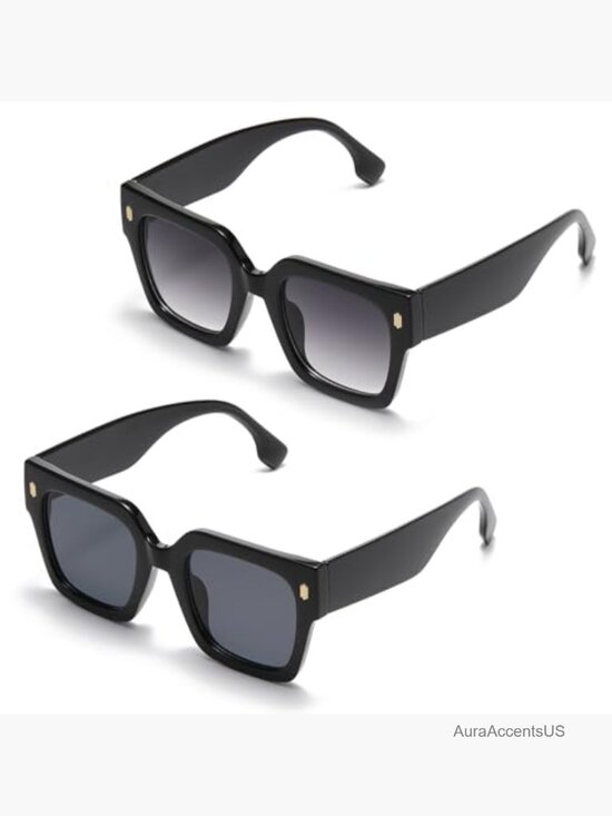Oversized Square Sunglasses UV400 Protection Lightweight Scratch Resistant main image 5